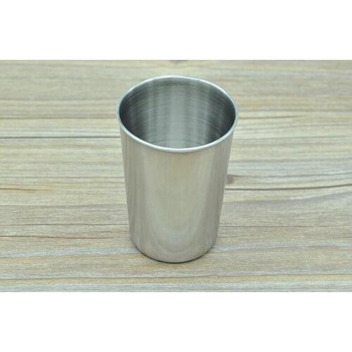 200ml Stainless Steel Camping Travel Tumbler Cup Easily Portable Mug Drinking Coffee Beer Cup 200Pcs Wholesale