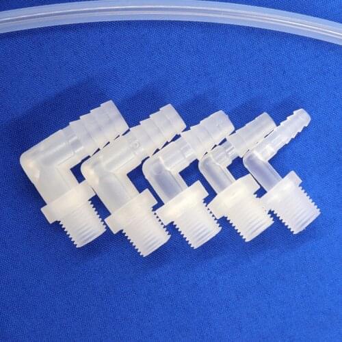 5~100pcs G1/4 To 4.8~11.1mm Male thread Pagoda elbow Connector Irrigation System Pipe Fittings Adapter Aquarium Tank Hose Joints