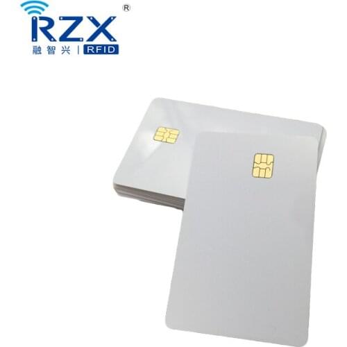 Free shipping 20PCS low price CR80 inkjet blank card with AT24C01 smart contact blank card for inkjet printer