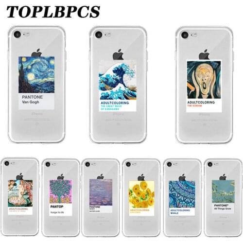 Vingate Vincent Van Gogh Pantone Aesthetic art Phone Case For iPhone SE 2020 11 Pro X XR Xs Max 6 6S 7 8 Plus Soft Clear Cover