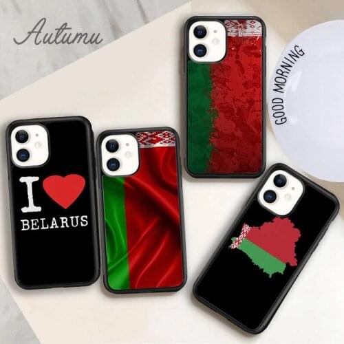 Retro Belarus Belarusian Flag Phone Case for iPhone 11 12 Pro Max mini X XR XS SE 2020 5 6S 7 8 Plus Samsung Galaxy S9 S10 Cover