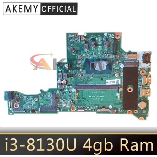 For ACER Aspire A315 A315-51 Laptop Motherboard Com SR3W0 i3-8130U Cpu 4gb Ram Da0zavmb8g0 Mainboard