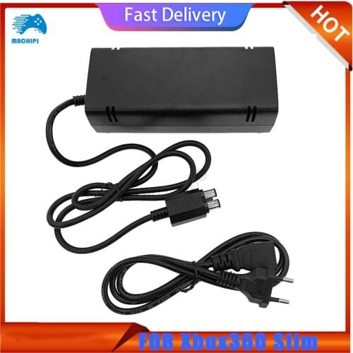 Dropshipping AC Adapter Power Supply with Charging Cable For XBOX 360 Slim Host 100-240V Universal Charger Original