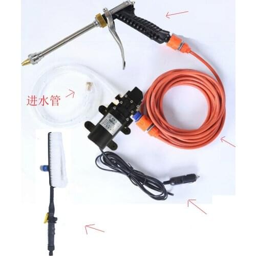 Car Wash 12V Car Washer Gun Pump High Pressure Cleaner Car Care Portable Washing Machine Electric Cleaning Auto Device