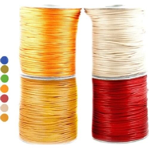 New Arrival 160M 1.5MM Waxed Thread Cotton Cord String Strap Necklace Rope Wire for DIY Craft Bracelet Jewelry Findings