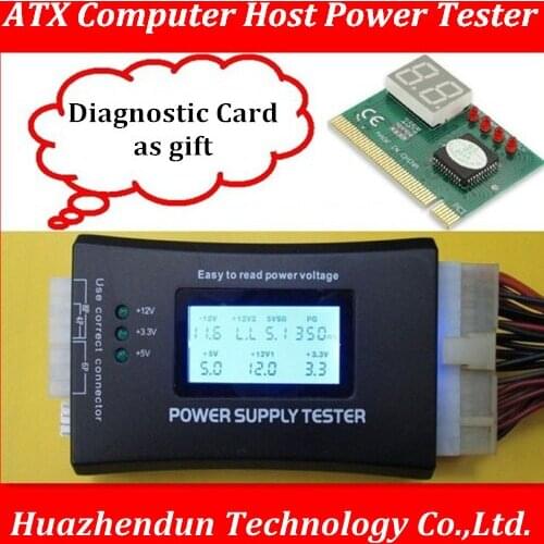 ATX Power detection maintenance tool LCD power tester Computer Host Power supply testing instrument with Diagnostic Card