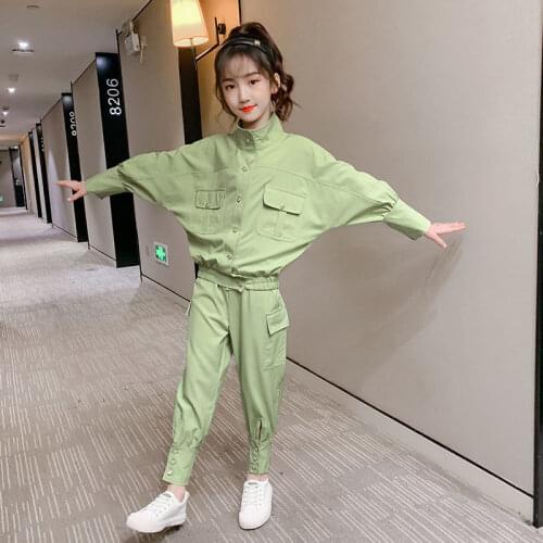 Boutique Outfits Girls Tracksuit Sets For Girls 2020 Fall Sweatshirt+Tops 2Pcs Children Clothing Sets Kids Sport Suits Clothes