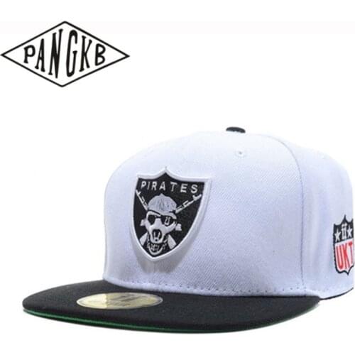PANGKB Brand PIRATES CAP white basketball hip hop Street dance snapback hat boy girls adult outdoor casual sun baseball cap bone