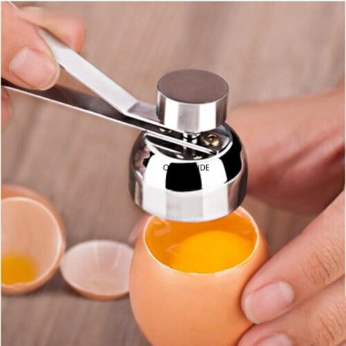 Kitchen Gadgets Accessories Stainless Steel Egg Topper Cutter Metal Egg Scissors Boiled Raw Egg Opener Creative Kitchen Tool Set