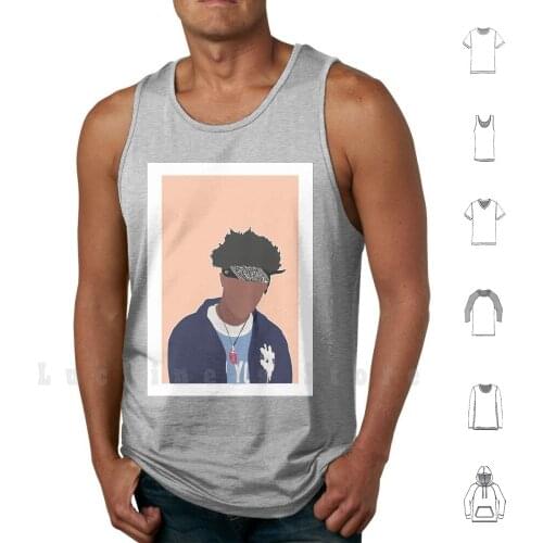 Joey Badass Tank Tops Vest 100% Cotton Joey Badass Joey Badass Art Mr Robot Rap Rapper Hip Hop