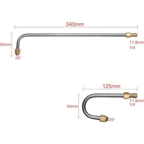 3600psi Metal Pole High Pressure Washer Spray Nozzle Water 90 Degree Angled Wand 1/4inch Quick Release