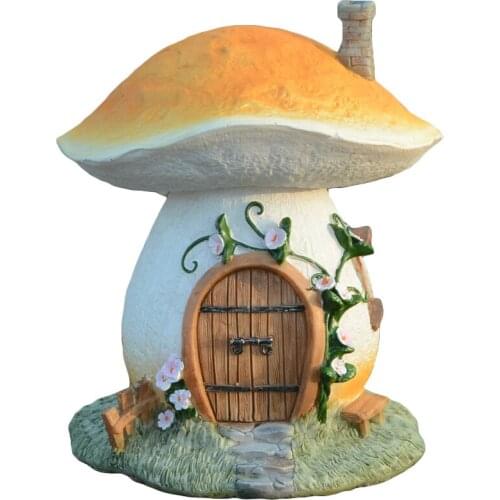 Miniature Garden and resin Mushroom Fairy House Figurine