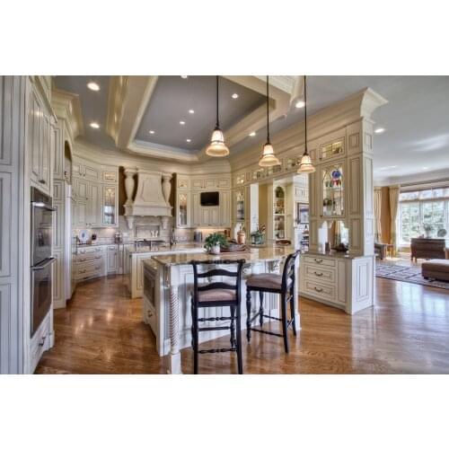 Modular Modern Antique Solid Wood Kitchen Cabinets Furniture Design