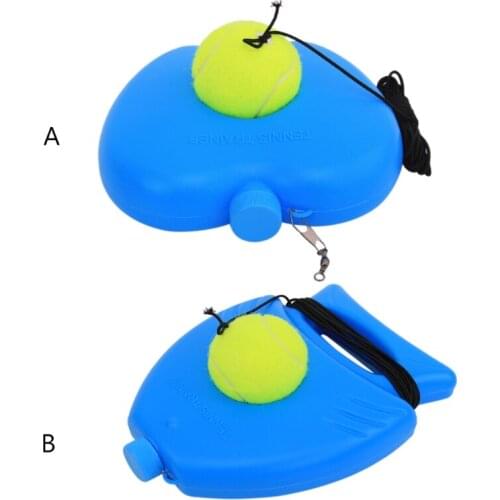Single Practice Tennis Training Device Aids Exercise Baseboard with Ball Elasctic Rope String Self-learning Rebound Tool