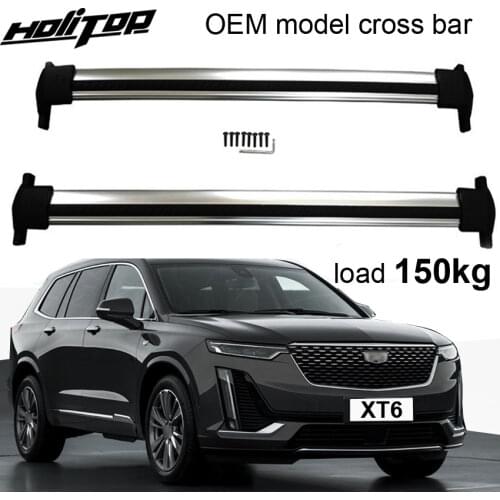 New arrival horizontal roof rack roof rail cross bar for Cadillac XT6.thicken aluminum alloy(best),with screws,can load 120KG