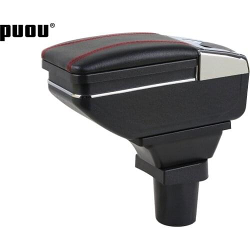 Armrest For Kia Picanto sport Dual layer Central Store Content Storage box with cup holder ashtray USB Charging
