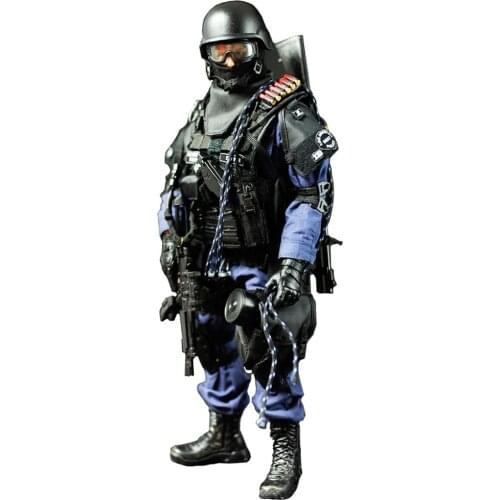 1/6 Scale Movable Solider Military Action Figure Toy with Movable Joint Collectable SWAT Team Model Birthday Gift Present