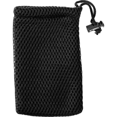 Practical 5Pcs Nylon Mesh Drawstring Storage Pouch Bag 9x13cm Multi Purpose Travel & Outdoor Activity Pouch For Digital Products