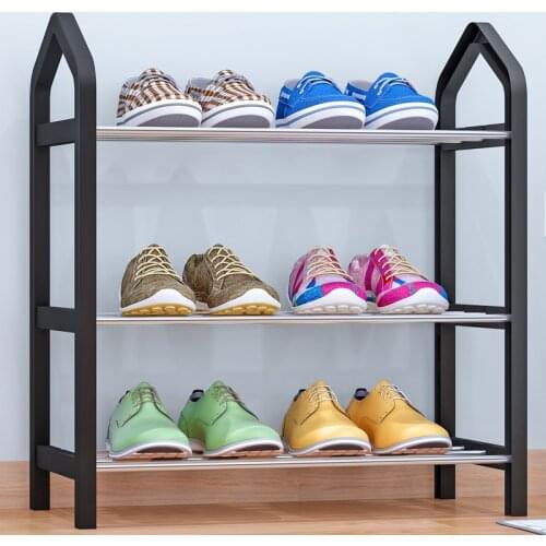 Simple shoe rack, multilayer storage shoe cabinet, economical assembled shoe shelf, home storage helper
