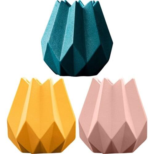 Modern Ceramic Flower Vase Furnishing Planter Pot Photo Prop Decoration