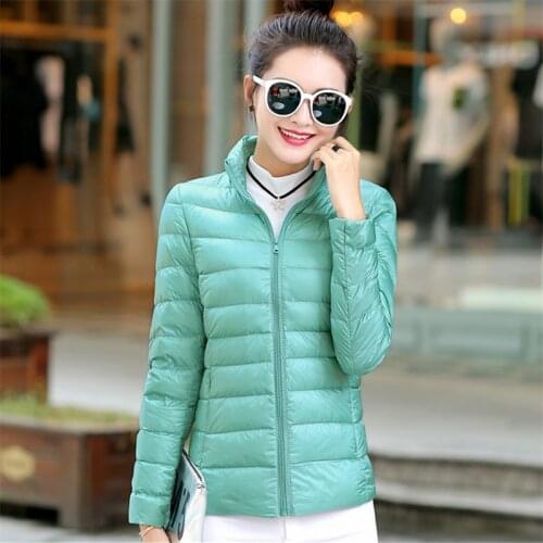 Ultra-light Thin Down Jacket Women 2020 Autumn Winter Slim Hooded Warm White Duck Down Coat Womens Plus Size Outerwear Female