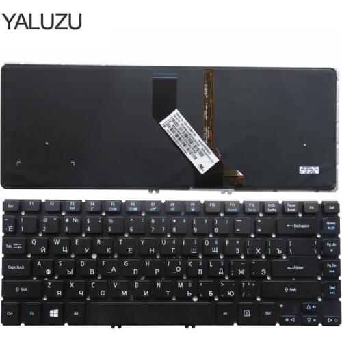 YALUZU Russian Keyboard for ACER ASPIRE V5-431 V5-431G V5-471 V5-471G V5-471-6876 V5-471-6485 M3-481 R7-471 MS2360 With backlit