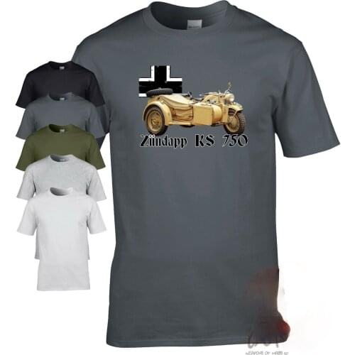 Zundapp K750 WW2 German military motorcycle Men T-shirt World Tanks WORLD War 2