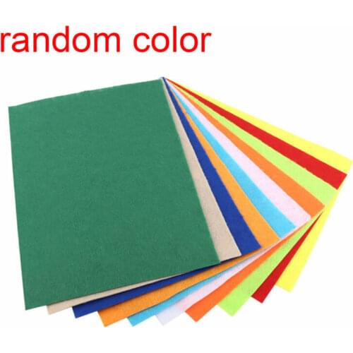10Pcs Mixed Color Soft Felt Fabric Non-woven Felt Fabric Sheet Patchwork DIY Sewing Dolls Crafts Accessories Material Thick