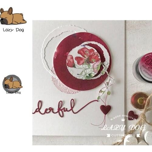 3PCS Circle Frame Metal Cutting Dies Scrapbooking Stencil DIY Decorative Craft Embossing Die Cuts Card Making New Dies For 2019