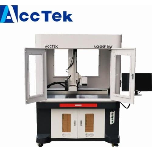 1390 6090 metal steel laser engraver 20W 30W fiber laser etching marking machine price