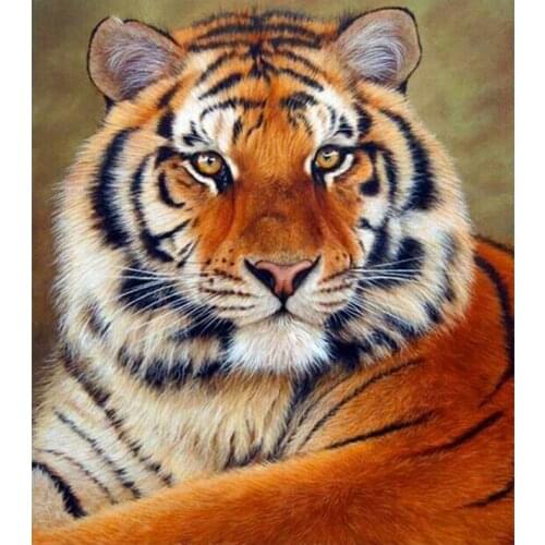 5D Diy Diamond Painting Cross Stitch Full Diamond Embroidery Tiger 3D Diamond Mosaic Pattern Rhinestone Pasted Needlework Resin