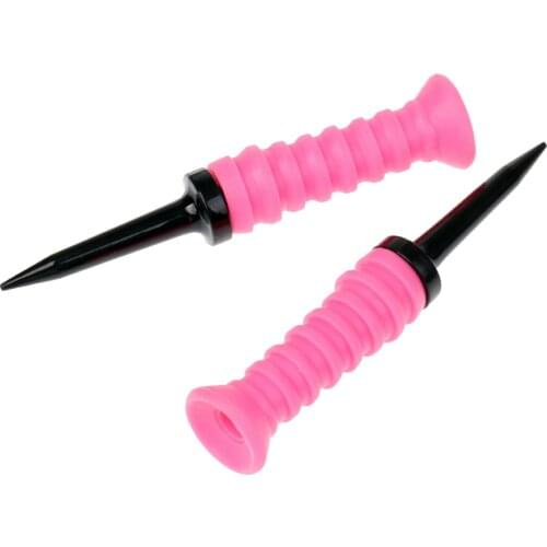 83mm Durable Rubber Cushion Top Plastic Golf Tees Golf Accessories - 3 Count