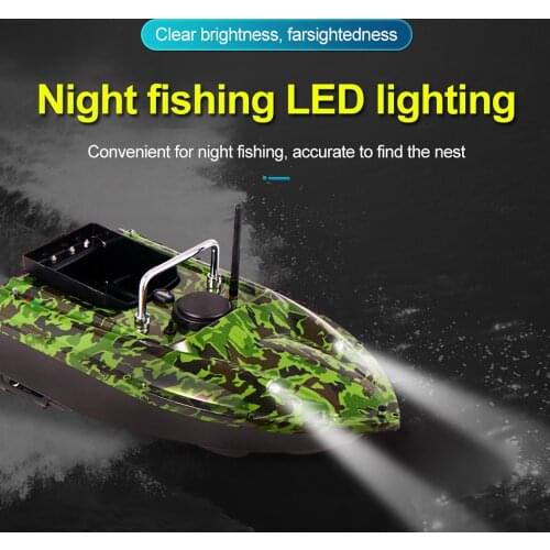 Auto Return 500M Wireless Fishing Bait Boat Carbon Fiber Skin RC Autopilot 1.5kg Loading Carp Fishing Feeder With Night Light