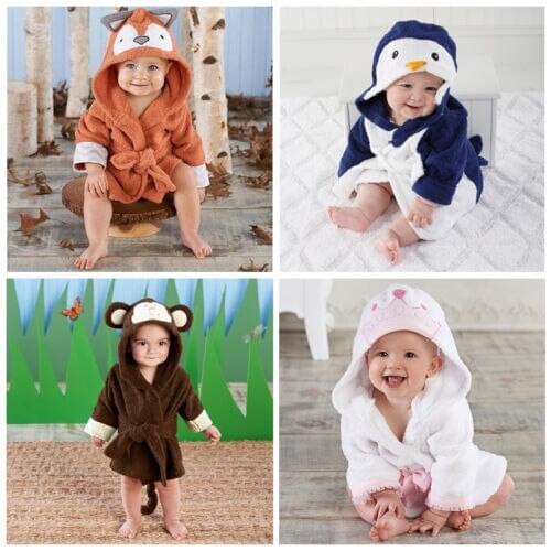 Toddler Baby Kids Cosplay Pajamas Hooded Animal Romper Bathrobe Costume