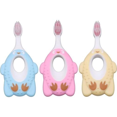 Baby Toothbrush Kids Training Tooth Brushes Cartoon Shape Children Dental Oral Care Tool Non Slip Toothbrush Gift