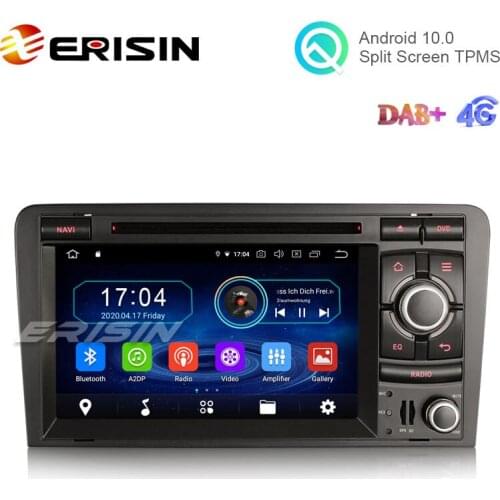 Erisin ES6973A 7" 8-Core Android 10.0 Car DVD for Audi A3 S3 RS3 Stereo GPS 64G Wifi BT Nav