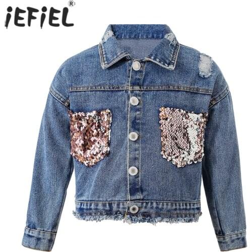 Джинсовые куртки для девочек iEFiEL China At AliExpress