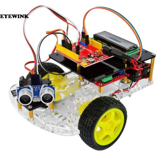 Intelligent Car Learning Suite Robot Intelligent Turtle Wireless Control Based For Arduino Robot Car Assembly Kit