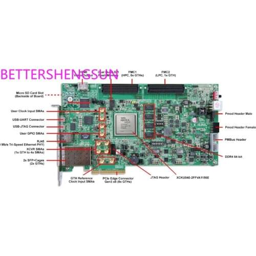 Kintex UltraScale board xilinx fpga xilinx pcie board XCKU040