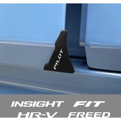 2Pcs Car Door Corner Cover Sticker For Honda Fit Insight Pilot HR-V Freed Dohc Auto Anti-Scratch Protector Exterior Accessories