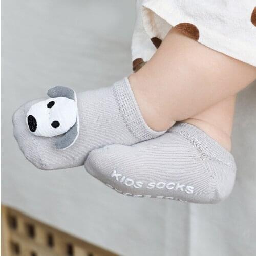 Newborn infant non-slip socks toddler girls boys summer animal sock kids cotton cute short anti slip ankle sock baby accessories