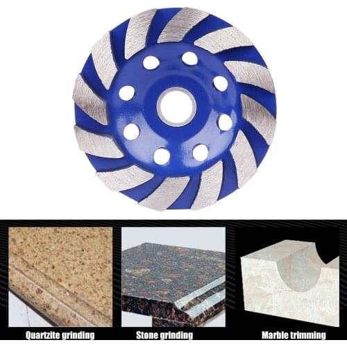 Sharp Polishing Angle Grinding Wheel Helical Concrete Granite Stone Trimming Plate Ceramic Cup Bowl Cutting Machine Accessory