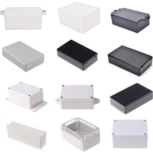 White Black Connector Plastic Electronic Project Box Electrical Supplies 9 Sizes To Choose DIY Enclosure Instrument Case