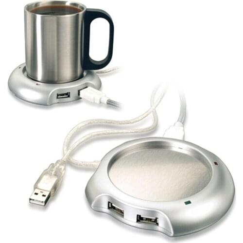 Hot Useful USB Power Suply Office Tea Coffee Cup Mug Cartoon Heating Mat Warmer Pad Electric Insulation Coaster Office Accessory