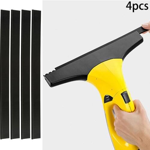4 X Casement Vacuum Cleaner Rubber Squeegee Blades For Karcher WV50 WV2 280mm Household Cleaning Tools Vacuum Scrapers