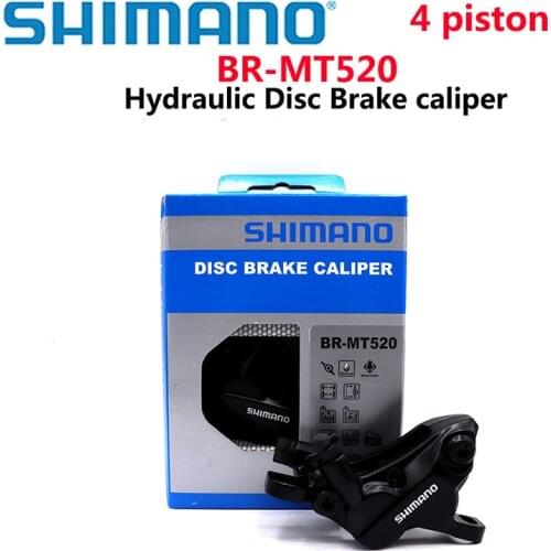 Shimano BR-MT520 Hydraulic Disc Brake 4 pistons Caliper PostMount FOR mountain bike Shimano genuine goods