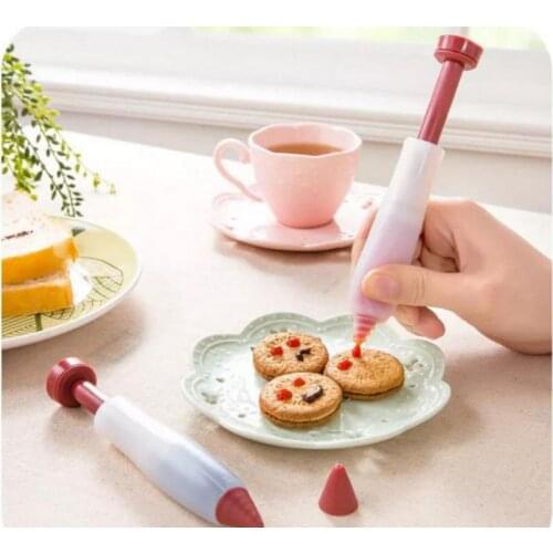 Silicone Mounting Brush Cute Cake Baking Tool Durable Chocolate Cream Decorating Easy To Clean Piping Pen Kitchen And Dining SN