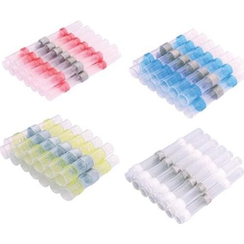 20/50 PCS Solder Seal Wire Connectors - Heat Shrink Solder Butt Connectors - Solder Connector Kit - Automotive Marine Insulated