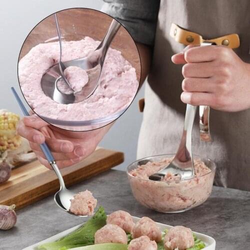 DIY Stainless Steel Meatball Maker Mold Household Beef Balls Manual Croquettes Kitchen Gadget Meat Tool