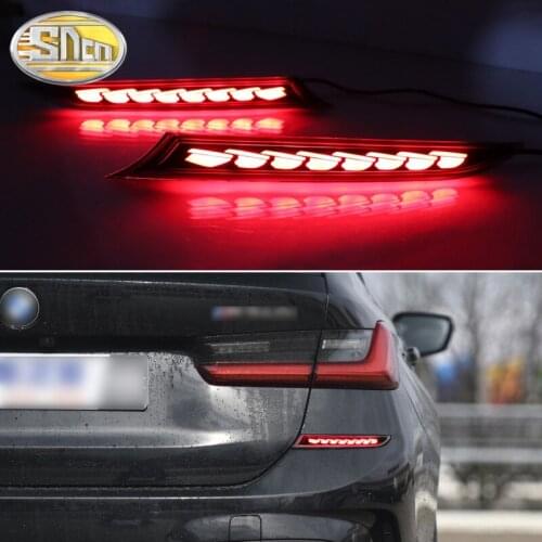 3-in-1 Functions LED Reflector Lamp Rear Fog Lamp Bumper Light Brake Light Dynamic Turn Signal For BMW G20 G28 330i 340i M340d